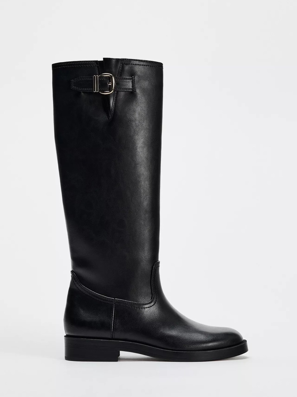 Zara - Buckled Knee High Boots